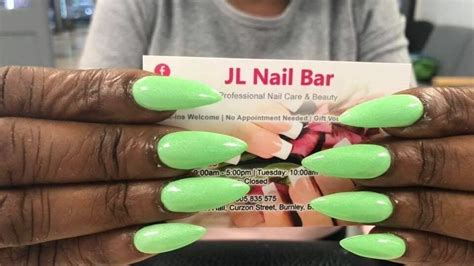 Jl nails - JL Nails Spa. 3.8 (11 reviews) Claimed. $$ Nail Salons. Open 11:00 AM - 6:00 PM. See hours. See all 268 photos. Write a review. Add photo. Services Offered. Verified by …